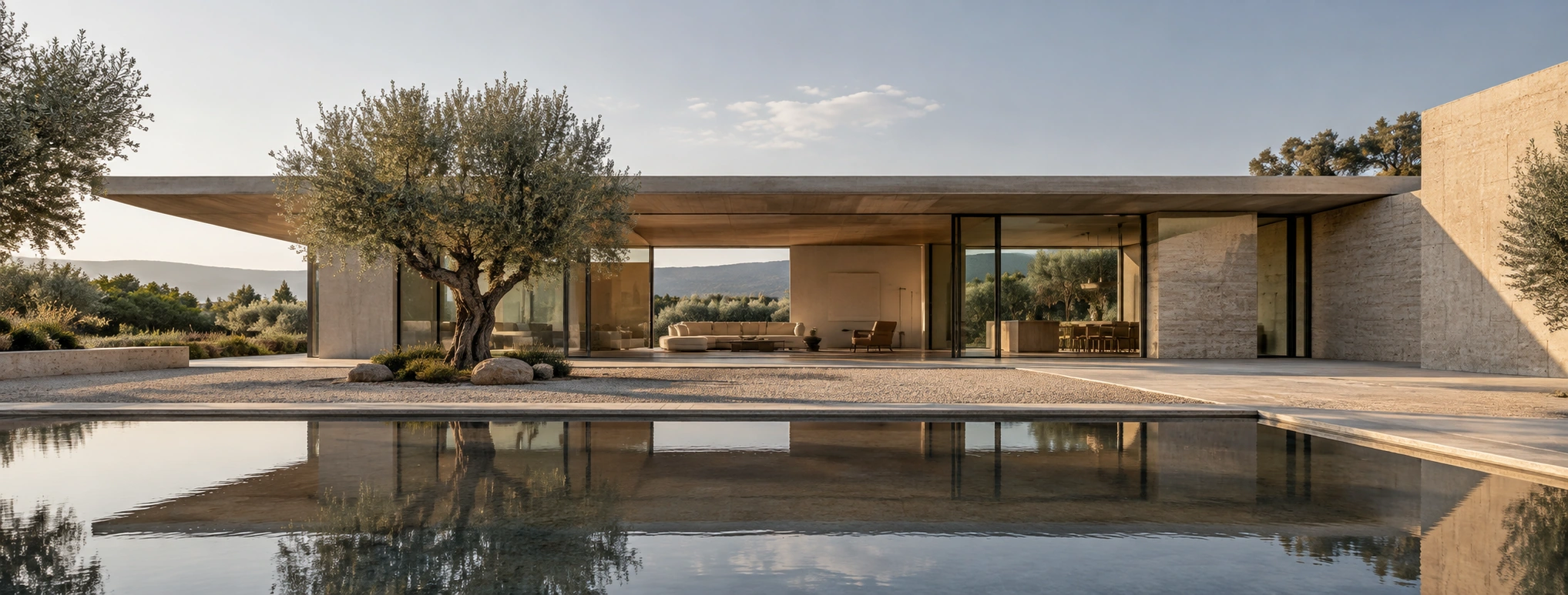 Contemporary courtyard architecture concept